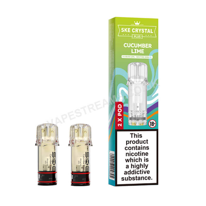SKE Crystal Plus Cucumber Lime Prefilled Pod