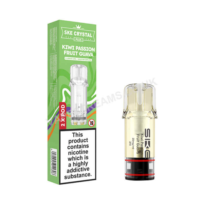 SKE Crystal Plus Kiwi Passion Fruit Guava Prefilled Pod