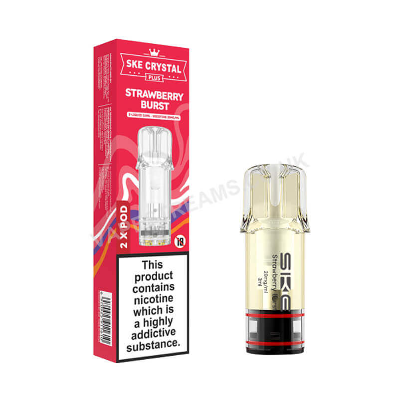 SKE Crystal Plus Strawberry Burst Prefilled Pod
