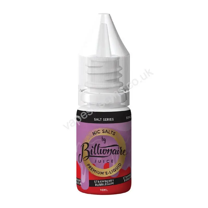 Strawberry Bubblegum Nicotine Salt E-Liquid by Billionaire Juice