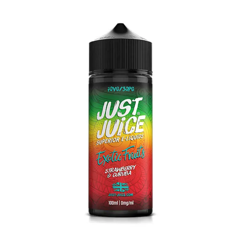 Strawberry &amp; Curuba 100ml E-Liquid Shortfill by Just Juice Exotic Fruits
