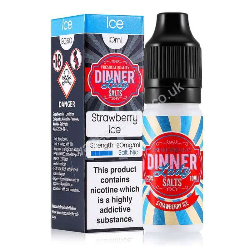 Dinner Lady Strawberry Ice Nic Salt E-Liquid