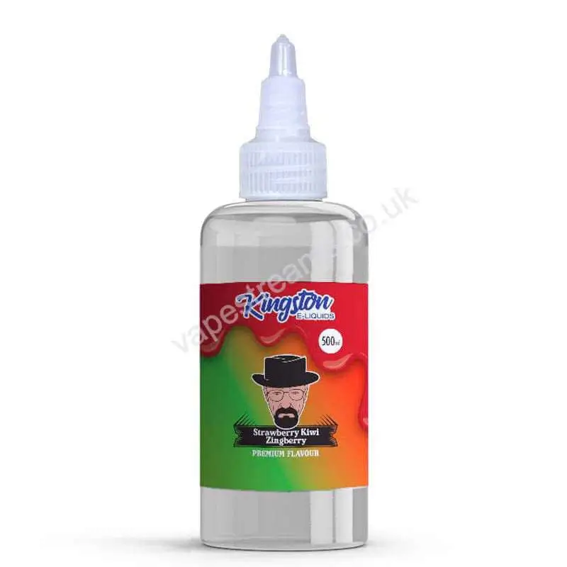 Strawberry Kiwi Zingberry 500ml E-Liquid Shortfill by Kingston