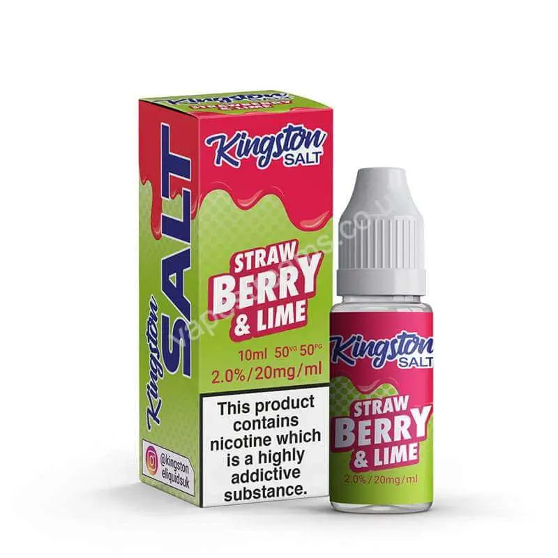 Strawberry &amp; Lime Nic Salt E-Liquid by Kingston Salt