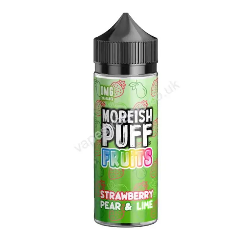 Strawberry Pear &amp; Lime E-Liquid Shortfill by Moreish Puff Fruits