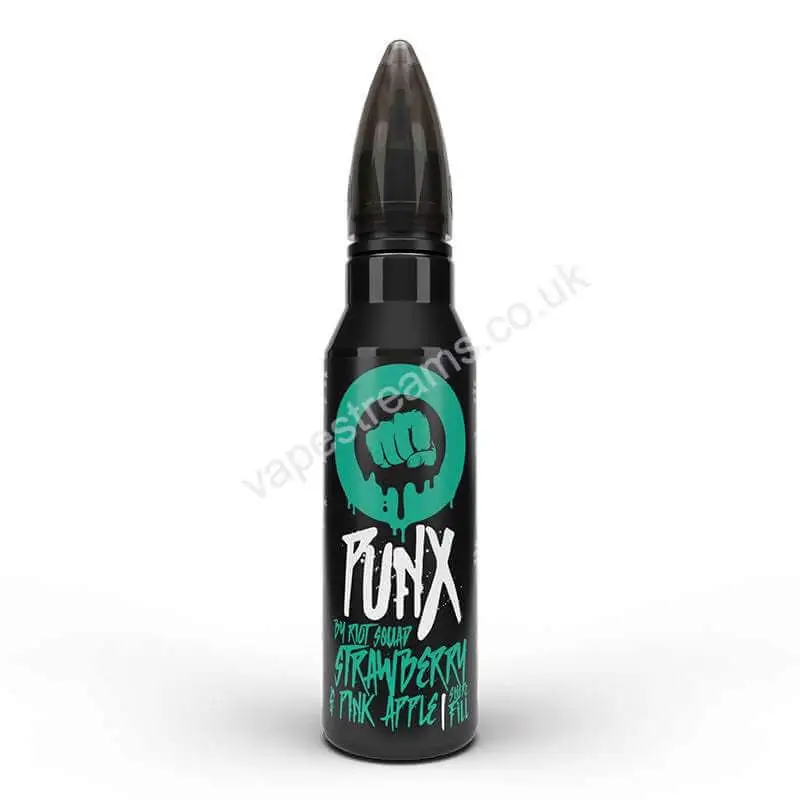 Strawberry &amp; Pink Apple E-Liquid Shortfill by Riot Squad Punx