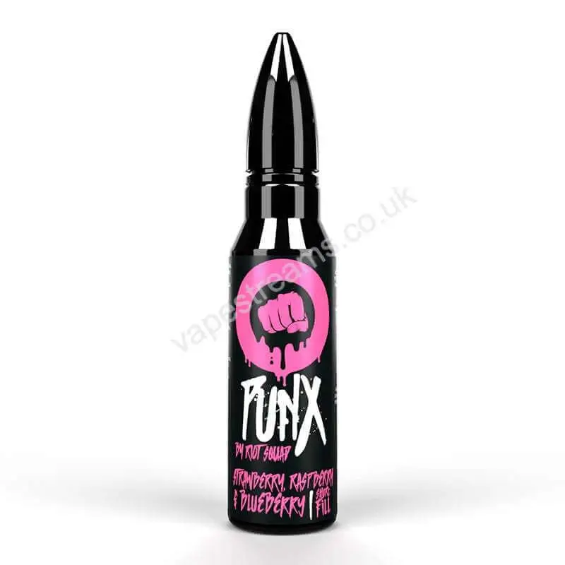 Strawberry Raspberry &amp; Blueberry E-Liquid Shortfill by Riot Squad Punx