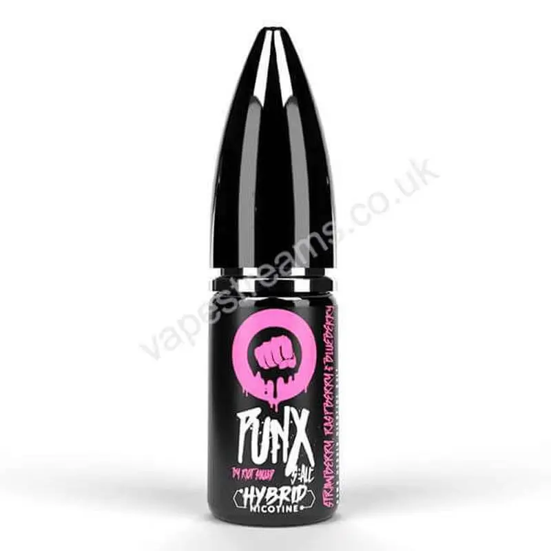 Strawberry, Raspberry &amp; Blueberry Nic Salt E-Liquid by Riot Squad Punx