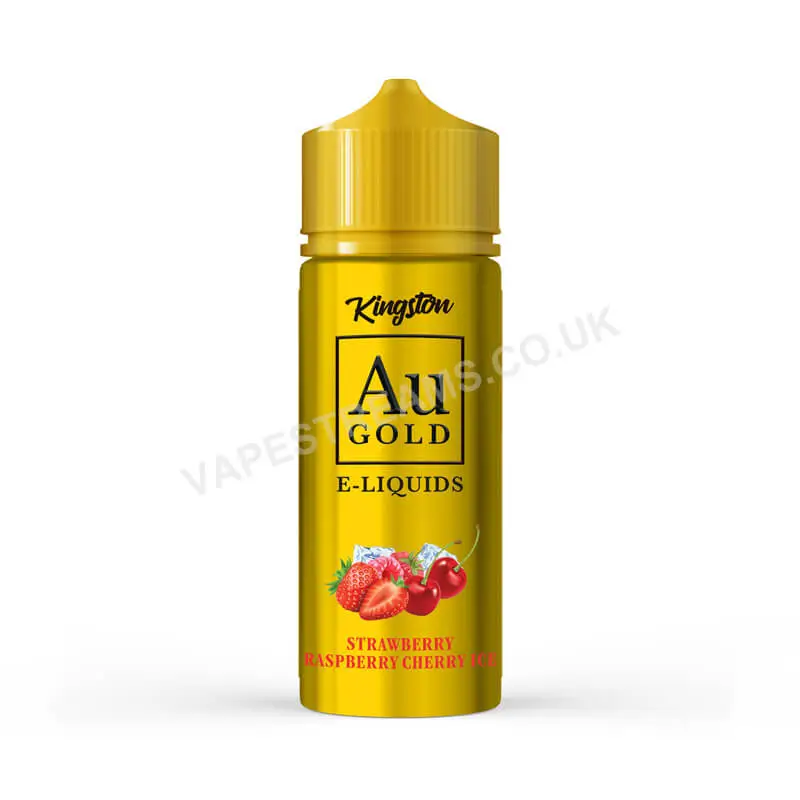 Strawberry Raspberry Cherry Ice E-Liquid Shortfill By Kingston Au Gold