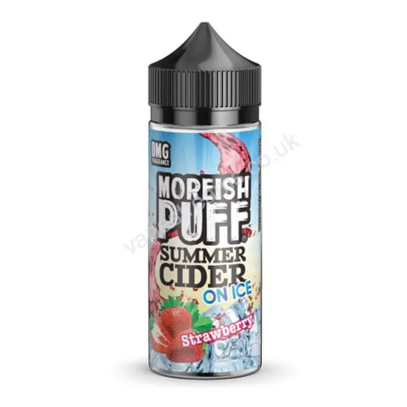 Strawberry Summer Cider On Ice E-Liquid Shortfill by Moreish Puff