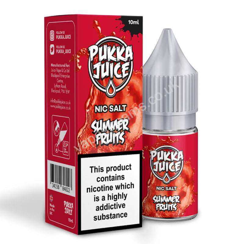 Summer Fruits Nicotine Salt E-Liquid by Pukka Juice