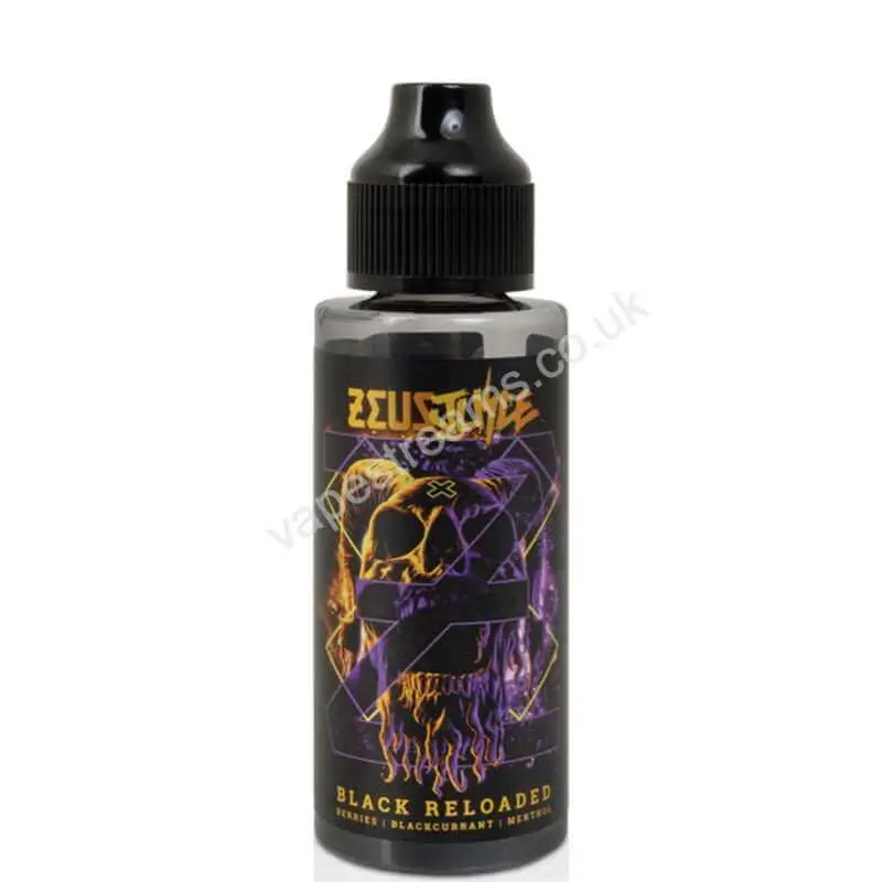 Black Reloaded 100ml E-Liquid Shortfill by Zeus Juice