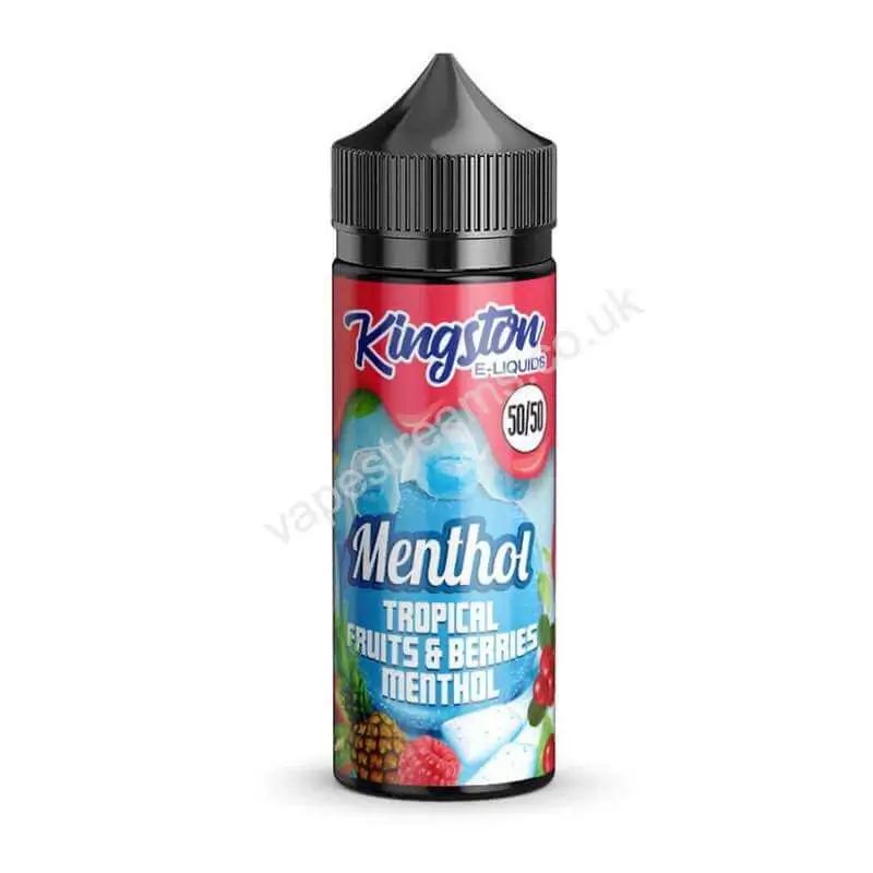 Tropical Fruits &amp; Berries Menthol E-Liquid Shortfill by Kingston 50/50