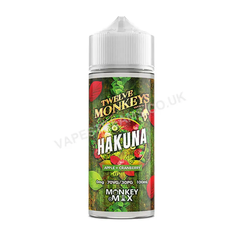 Twelve Monkeys Hakuna 100ml E-Liquid Shortfill