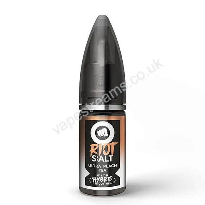 Ultra Peach Tea Hybrid Nicotine Salt E-Liquid by Riot S:alt