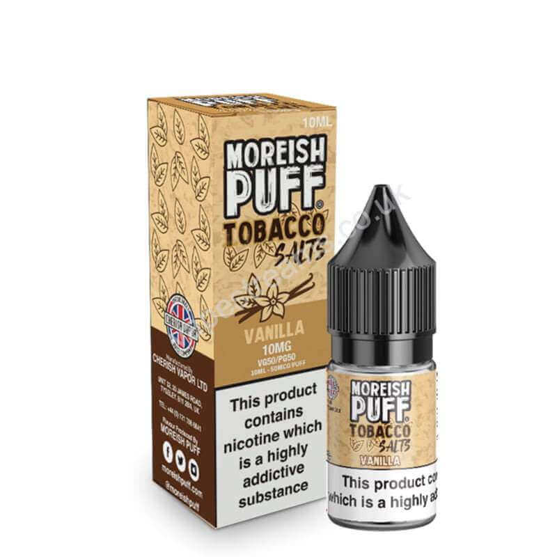 Vanilla Nicotine Salt E-Liquid by Moreish Tobacco Salts