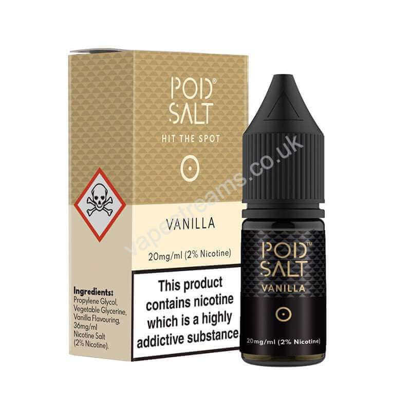 Vanilla Nicotine Salt E-Liquid By Pod Salt Core Range