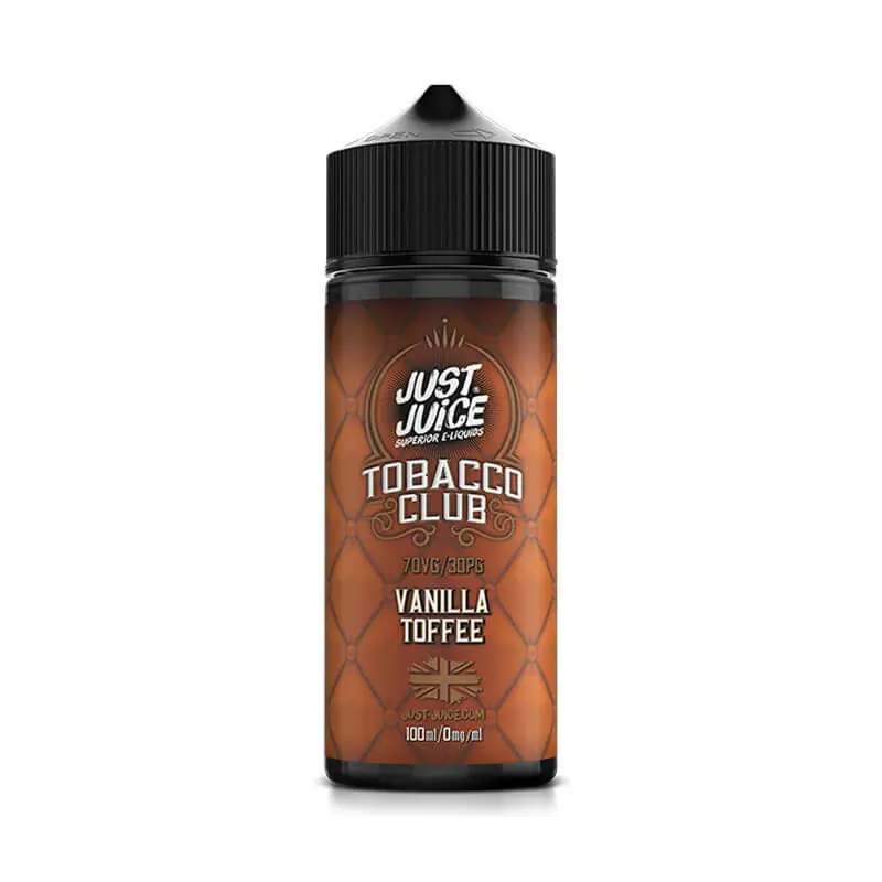 Vanilla Toffee 100ml E-Liquid Shortfill by Just Juice Tobacco Club