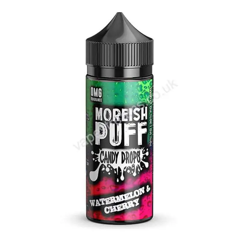 Watermelon &amp; Cherry by Moreish Puff Candy Drops Short Fill