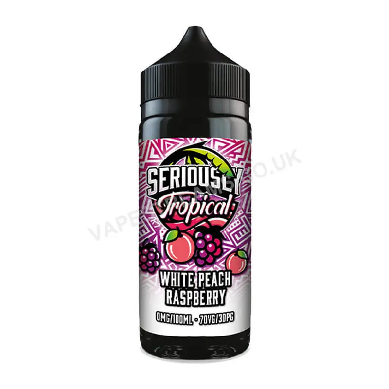 White Peach Raspberry E-Liquid Shortfill by Doozy Seriously Tropical