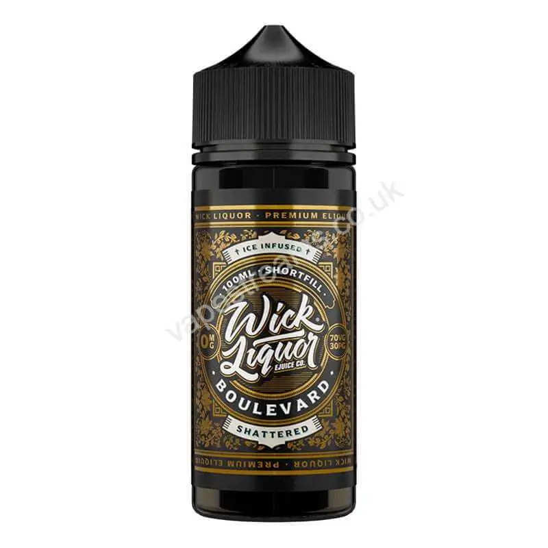Wick Liquor Boulevard Shattered 100ml E-Liquid Shortfill