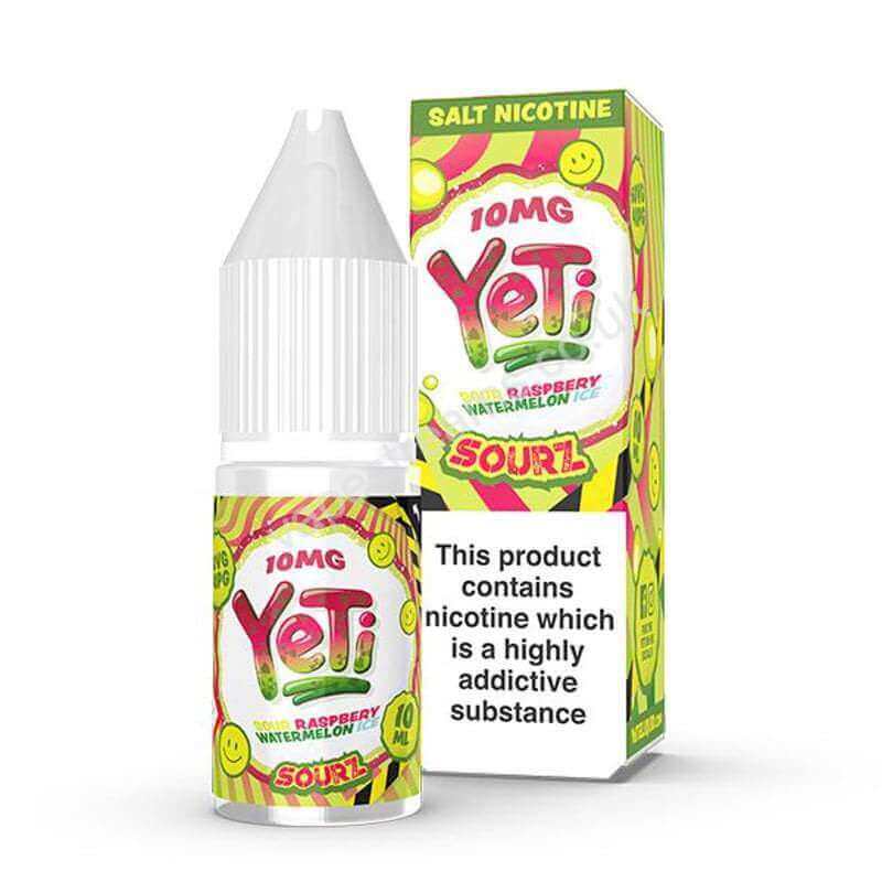 Yeti Sourz Sour Raspberry Watermelon Ice Nic Salt E-Liquid